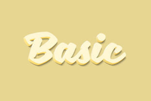 Basic - 3D Text Style Effect