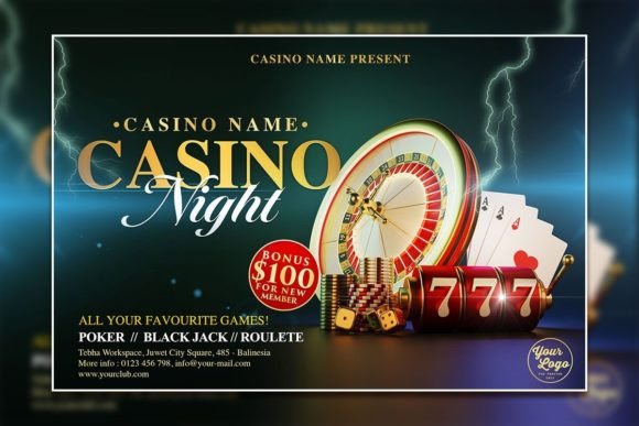 Casino Night Flyer: A Premium Editable PSD Template