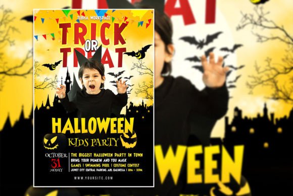 Create Spooky Fun with a Halloween Kids Party Flyer