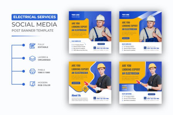 Creative Electrical Services Social Media Post Design