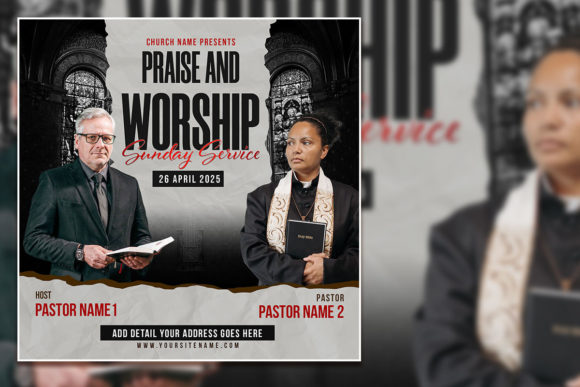 Creative Praise & Worship Social Media: Design Templates for Modern Churches