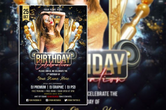 Design Your Perfect Birthday Celebration Flyer