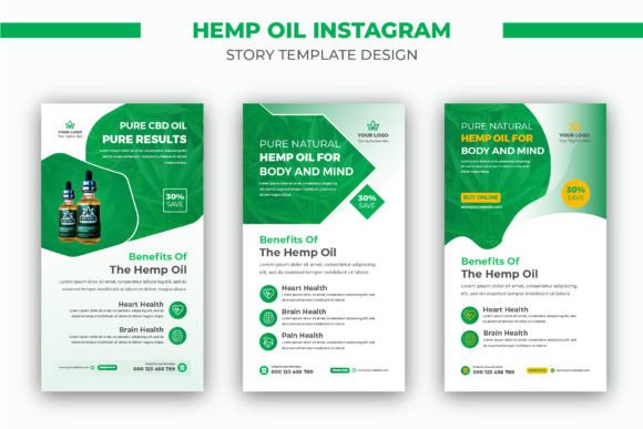 Elevate Your Brand with a Premium Hemp Oil CBD Instagram Story Font