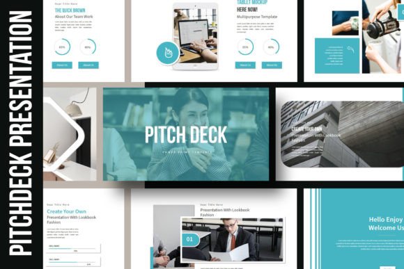 Elevate Your Presentations with This Modern Pitch-Deck PowerPoint Template