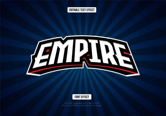Gaming Esport Style Editable Text Effect