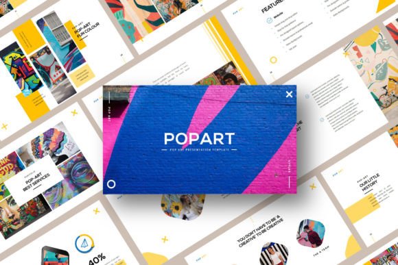 Pop-Art Google Slide Template: Bold, Modern, and Ready to Impress
