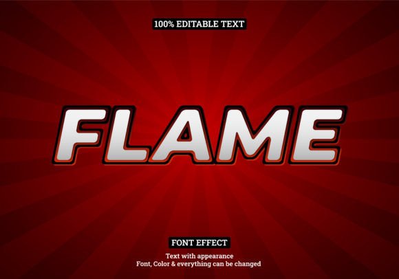 Red Flame Style Editable Text Effect