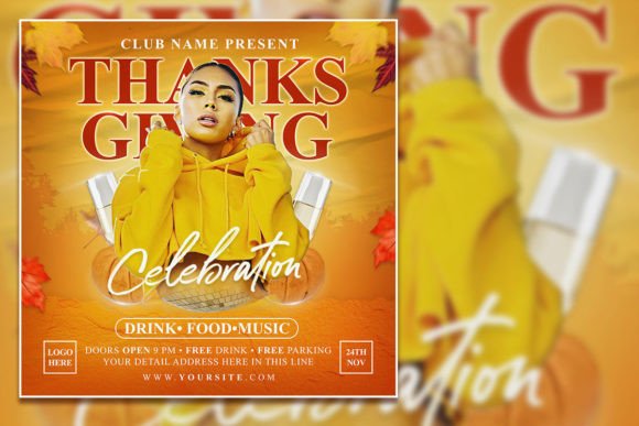 Thanksgiving Celebration Social Media Design Templates